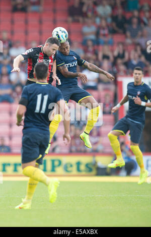 Bournemouth Dorset, Regno Unito. Xxv Luglio, 2014. La pre stagione amichevole. AFC Bournemouth rispetto a Southampton. Credito: Azione Sport Plus/Alamy Live News Foto Stock