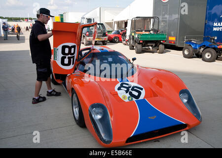 Towcester, Regno Unito. Xxv Luglio, 2014. In pitts a Silverstone. Credito: Keith Larby/Alamy Live News Foto Stock