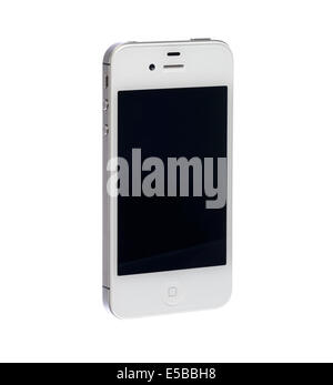 Bianco Apple iPhone 4S tagliare Foto Stock