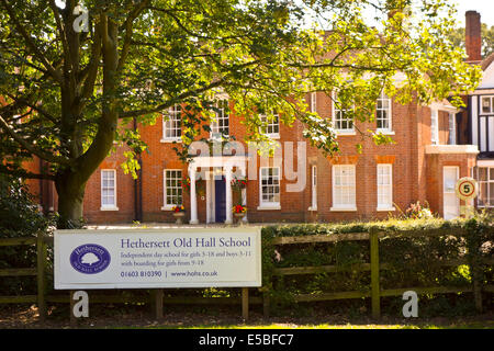 Hethersett Old hall della scuola privata indipendente Foto Stock