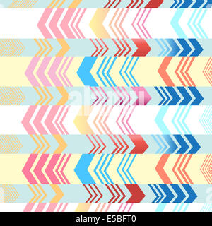 Luminose colorate seamless pattern astratti di ripetere gli elementi geometrici Foto Stock