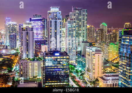 Miami, Florida, Stati Uniti d'America downtown cityscape. Foto Stock