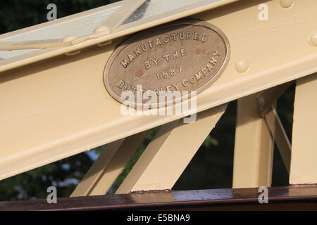 Ripristinato ponte giubilare in Matlock Bath che era stato costruito nel 1887 per contrassegnare il Giubileo d oro della regina Victoria Foto Stock