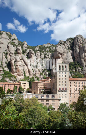 Santa Maria de monastero di Montserrat in Catalogna, Spagna. Foto Stock