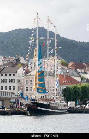 Tall Ship gare Bergen, Norvegia 2008 Foto Stock