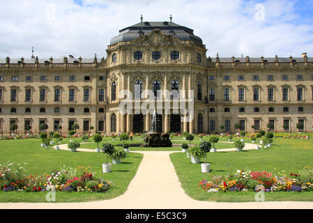 Residenz di Würzburg, Baviera, Germania Foto Stock