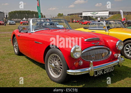 Austin Healey Sport 2912cc costruita nel 1966 auto in mostra a Silverstone Classic car giorno Foto Stock