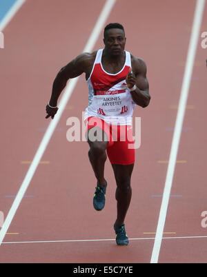 HARRY AIKINES-ARYEETEY INGHILTERRA HAMPDEN PARK GLASGOW Scozia 27 Luglio 2014 Foto Stock