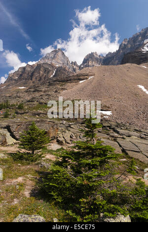 Elk203-2263v Canada, British Columbia, Parco Nazionale di Yoho, lago paesaggio Oesa Foto Stock