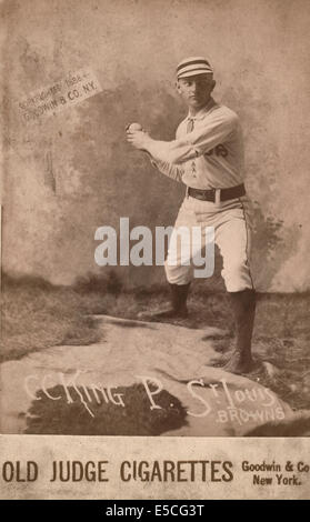 Re d'argento, St. Louis Browns, baseball card ritratto, circa 1888 Foto Stock