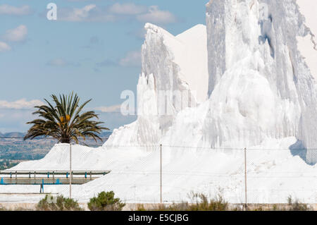 Saline in Santa Pola città Foto Stock