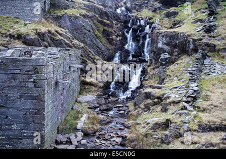 Il Rhosydd cava a Cwmorthin, Tanygrisiau, Blaenau Ffestiniog, Gwynedd, il Galles del Nord Foto Stock