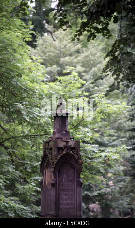 Lesser Town cimitero (Malostransky hrbitov) è visto a Praga, Repubblica ceca, 24 luglio 2014. (CTK foto/Katerina Sulova) Foto Stock