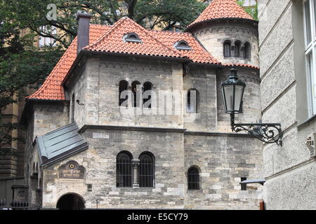 Facciata del cerimoniale ebraica Hall di Praga, Repubblica Ceca Foto Stock