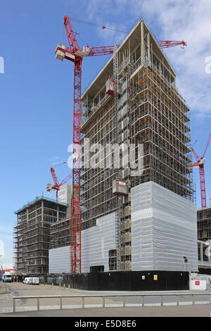 Ambasciata di giardini, un nuovo impiego misto, 15 acri di sviluppo in London Nine Elms area accanto al sito della nuova ambasciata degli Stati Uniti Foto Stock