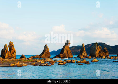 Asia; Giappone; Honshu; prefettura di Wakayama; Hashikuiiwa; rock pile Foto Stock