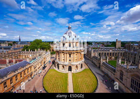 Radcliffe Camera, Oxford visto dalla Chiesa Universitaria Foto Stock