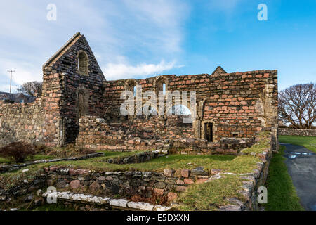 Il monastero di Iona era un convento agostiniano situato sull isola di Iona nelle Ebridi Interne al largo della costa occidentale della Scozia. Foto Stock