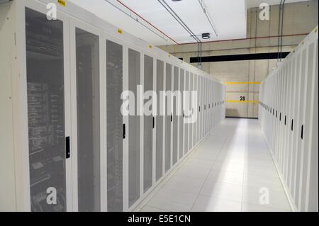 Ferrera Erbognone (Pavia), il centro dati ecologico, impianto per la raccolta e la gestione di tutti i computer di ENI i dati Foto Stock