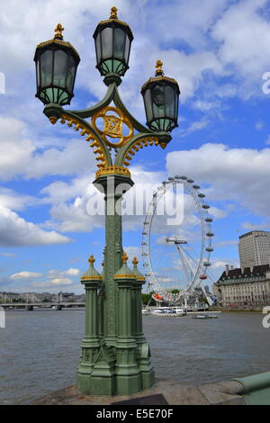 Sul Westminster Bridge Foto Stock