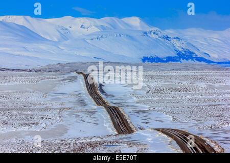 La Ring Road in inverno Foto Stock