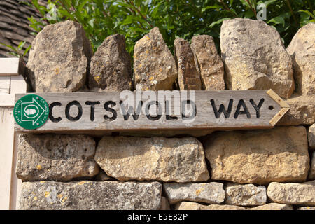 Un modo Cotswold sign in Chipping Campden, il Costwolds, England, Regno Unito Foto Stock