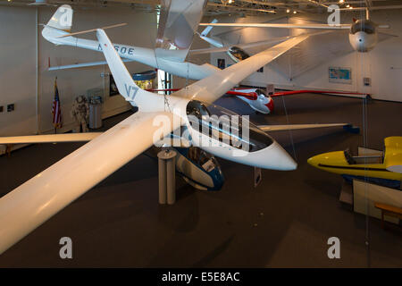 Il vertiginoso aumento Nazionale Museo Un museo dell'aviazione per motorless o volo in parapendio su Harris Hill in Elmira New York Foto Stock