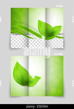 Tri-fold brochure Foto Stock