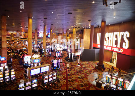 Interno del New York-New York Hotel & Casinò si trova sul Las Vegas Strip di Las Vegas Boulevard South, in paradiso, Nevada. Foto Stock