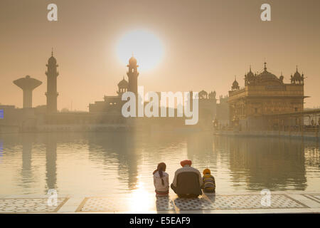 Il Tempio d'oro di Amritsar Punjab, India Foto Stock