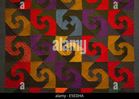 Museo delle Belle Arti di Boston MA mostrano quilt Foto Stock
