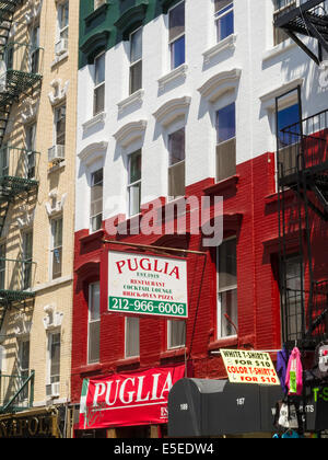 Ristorante Puglia in Little Italy, NYC Foto Stock