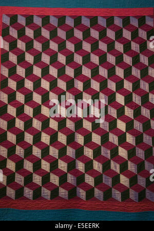 Museo delle Belle Arti di Boston MA mostrano quilt Foto Stock