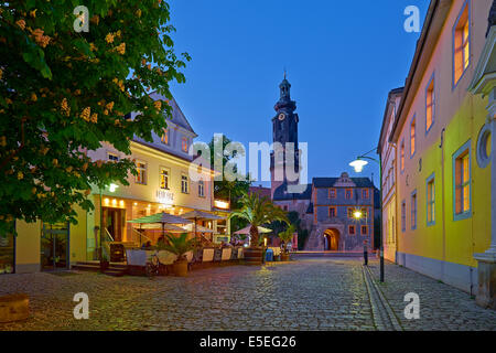 Residenzcafé presso il palazzo della città di Weimar, Germania Foto Stock