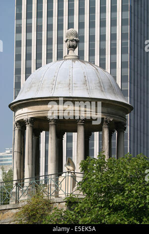 Francia, hauts de seine, la Defense, tour, immeubles, gratte ciel, neuilly sur seine, tempio de l'amour, ile de la Grande Jattetemple de l'amour Foto Stock