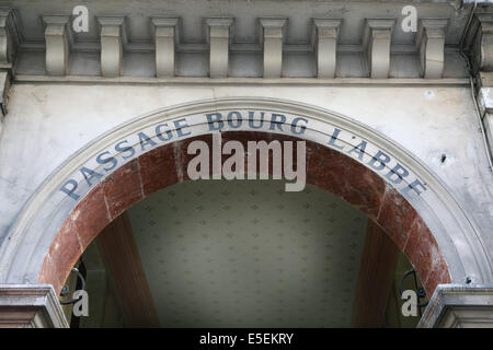 Passage du Bourg l'Abbe, Parigi Foto Stock