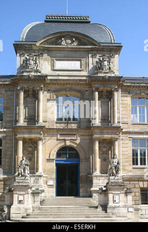 Francia, Haute Normandie, seine Maritime, rouen, musee des beaux Arts, 1 Place restout, facciata, entrée, Foto Stock