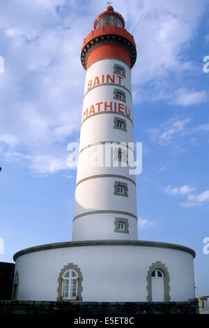 Phare de Saint-Mathieu (Bretagne) Foto Stock