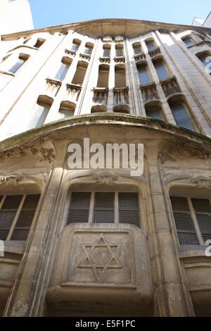 Francia, ile de france, parigi 4e circondario, le marais, rue Pavee, sinagoga, architecte hector guimard, judaisme, religione, Foto Stock