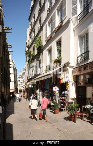 Francia, Ile de France, parigi 5e circondario, rue saint severin, touristes, Foto Stock