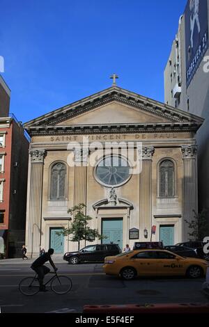 USA, etat de New York, New York City, Manhattan, Chelsea, eglise saint vincent de paul, 25th strada, Foto Stock