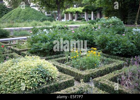 Francia, ile de france, paris, 12e circondario, bercy, parc de bercy, parterres Data : 2011-2012 Foto Stock