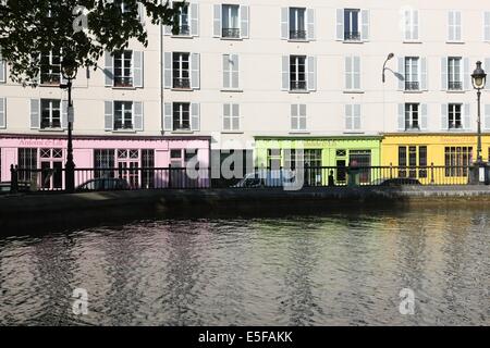 Francia, ile de france, parigi 10e circondario, Canal saint martin, quai de valmy, magasin antoine et lili Data : 2011-2012 Foto Stock