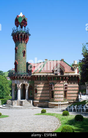 El Capricho de Gaudì, Comillas, Cantabria, SPAGNA Foto Stock