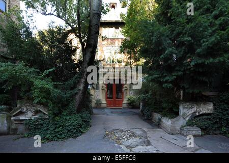 Francia, regione Ile de France, Parigi 15e arrondissement, passage de dantzig, ruche, ateliers, artistes, Foto Stock