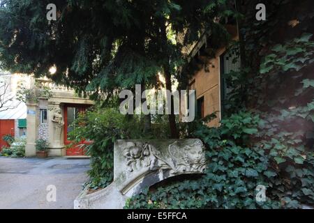 Francia, regione Ile de France, Parigi 15e arrondissement, passage de dantzig, ruche, ateliers, artistes, Foto Stock