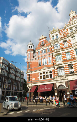 Colbert ristorante seduto su uno di Londra i siti principali e la ex posizione di Oriel, Sloane Square a Chelsea, Londra Foto Stock