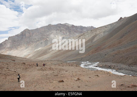 Montagne e paesaggio in Zanskar, Ladakh Foto Stock