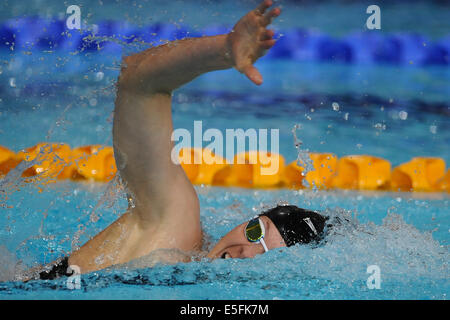 Glasgow, Scotland, Regno Unito. 29 Luglio, 2014. Lauren Boyle di Nuova Zelanda in donne 400m Freestyle Finale durante il giorno 6 del XX Giochi del Commonwealth a Tollcross centro nuoto sulla luglio 29, 2014 a Glasgow, in Scozia. (Foto di Roger Sedres/Gallo Immagini/Alamy Live News) Foto Stock