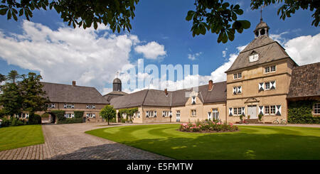 Schloss Westerwinkel, moated castle, Ascheberg, Münsterland, Renania settentrionale-Vestfalia, Germania Foto Stock